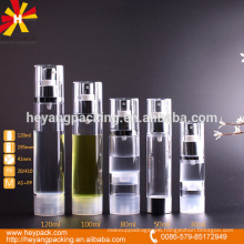 AS material airless spray pump bottle